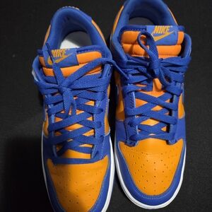 Nike Men's Blue and Orange Athletic Shoes